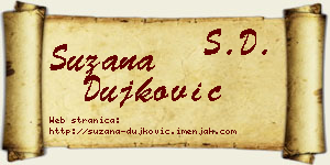 Suzana Dujković vizit kartica
